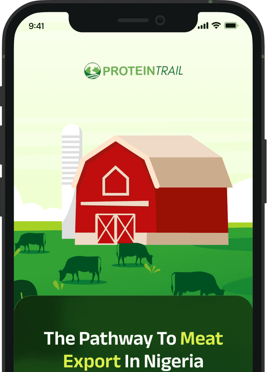 ProteinTrail dashboard on phone